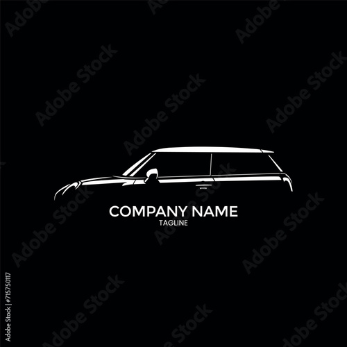 Car Vehicle Mini British hatchback logo illustration