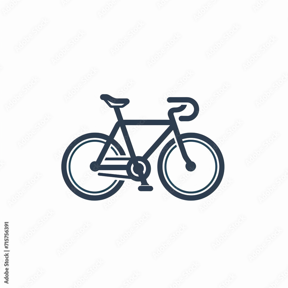 A simple bicycle icon Logo