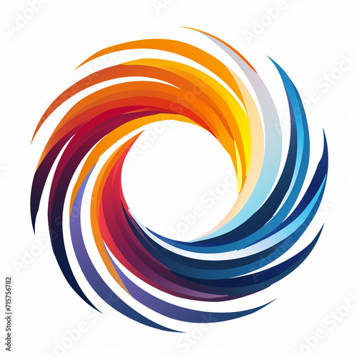 A dynamic swirl representing transformation Logo photo
