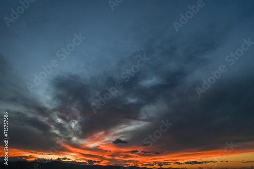 sunset sky over the mountains on the Mediterranean sea on the island of Cyprus 8