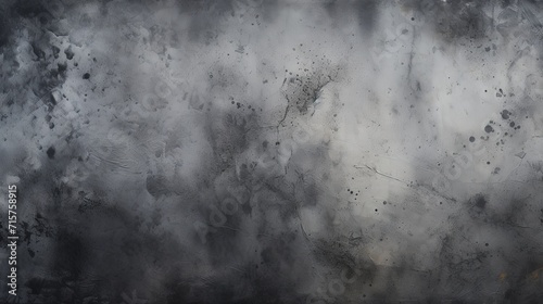 Charcoal black and ash gray minimalist splatters photo