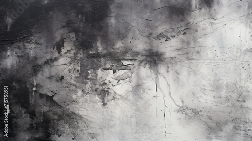 Charcoal black and ash gray minimalist splatters