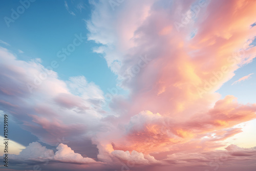 Skies of Radiant Beauty: A Dramatic Sunset in a Colourful Cloudscape