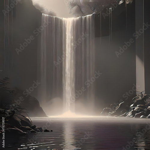 Interiors, Waterfall, Design