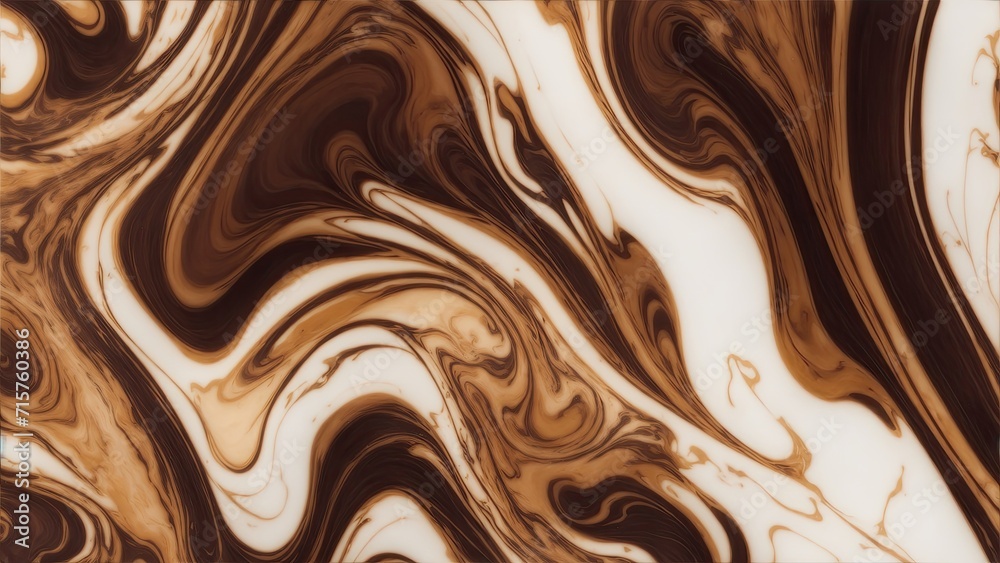 Brown and White marble background with gold brushstrokes Brown and White marble background with gold brushstrokes