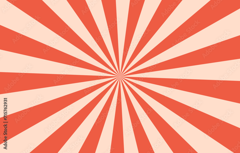 Fototapeta premium White and red sunburst pattern background