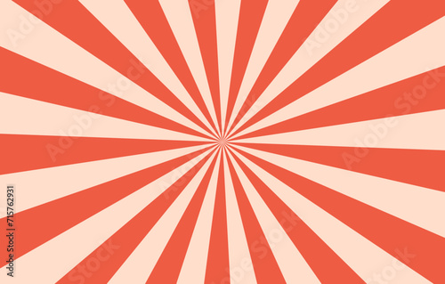 White and red sunburst pattern background