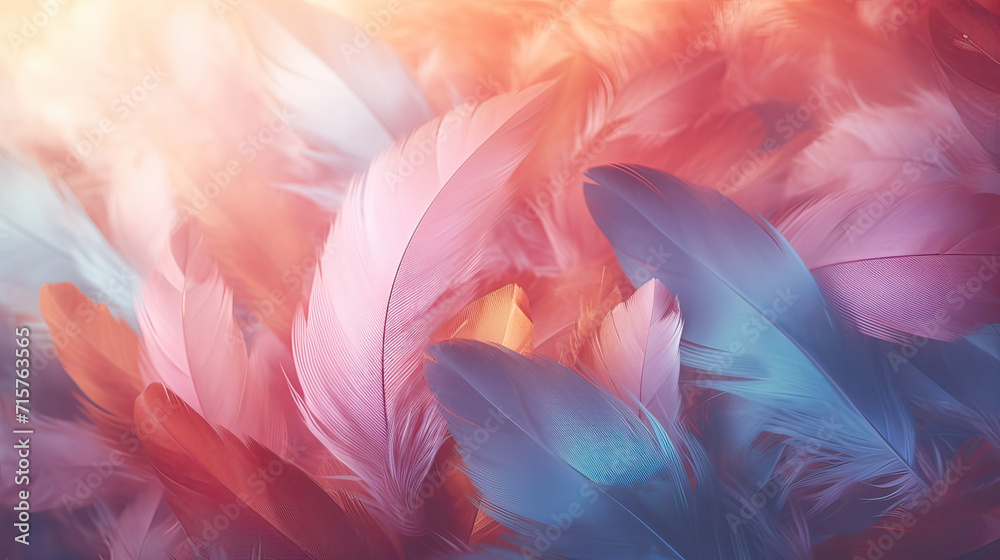Gentle Feather Background Harmony Ai Generative Gentle Feather Background Harmony Ai Generative