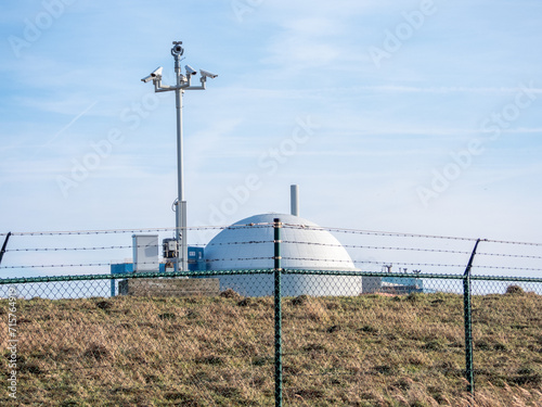 Nuclear power plant and security cameras in Borssele, The Netherlands photo