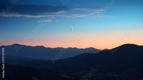 Scenic view of silhouette mountains against clear sky at sunset,, Sunset over Tatra Mountains,Zakopane,Poland Pro Photo