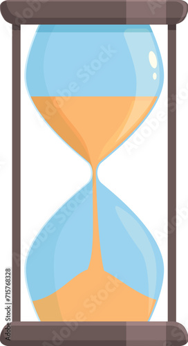 Rapid sand clock icon cartoon vector. Design image. Loading game