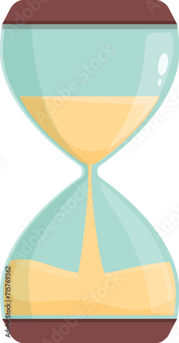 Sand clock alarm icon cartoon vector. Web dial image. Hand second