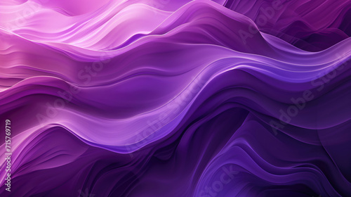 An elegant abstract background of purple waves with a silk-like texture.