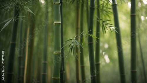 green bamboo forest