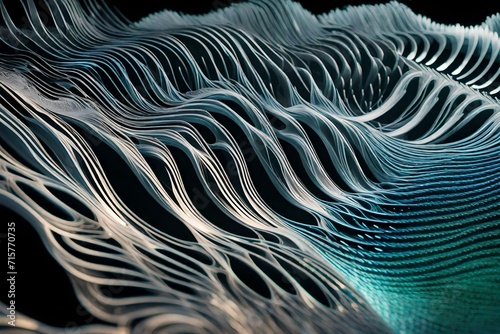 Time-lapse of liquid crystals forming intricate waves