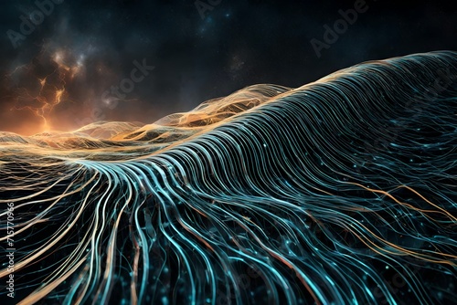 Cybernetic waves of energy in a digital realm
