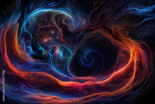 A symphony of neon waves in a cosmic symposium