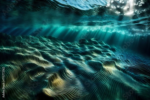 Mesmerizing underwater ripples
