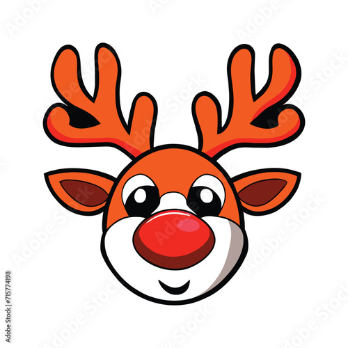 Reindeer graphic vector EPS