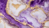 Purple and Golden marble geode background, Marble Texture Background