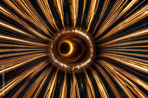 Abstract energy patterns in a virtual dimension
