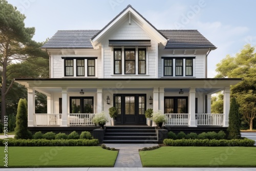 Modern farmhouse style home exterior