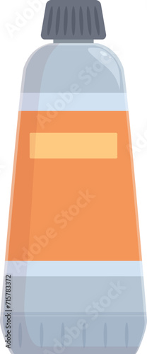 Paint tube icon cartoon vector. Clay artist painter. Area work