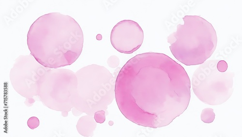 Pink Watercolor Circles background © Reazy Studio