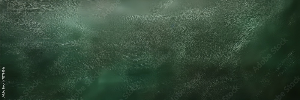Green leather background texture with captioned design, ideal for creative projects.