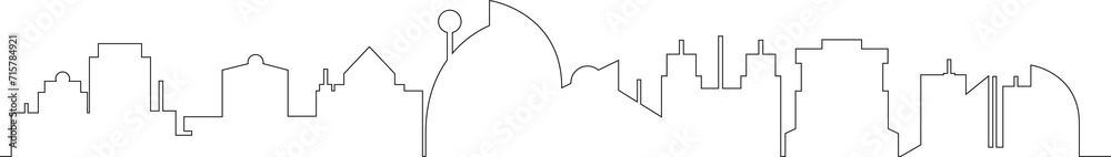City Skyline Line Illustration
City Skyline Line Illustration