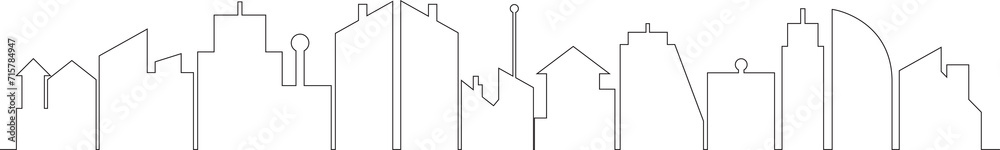 City Skyline Line Illustration
City Skyline Line Illustration