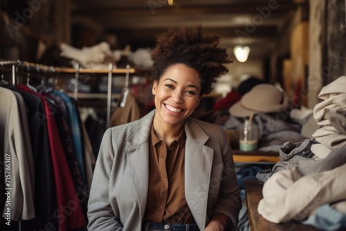 Portrait of a smiling young woman small business owner