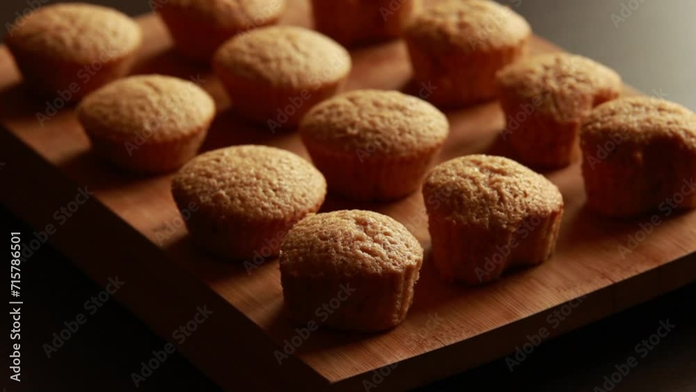 delectable almond muffins: irresistible bakery delights close-up delectable almond muffins: irresistible bakery delights close-up