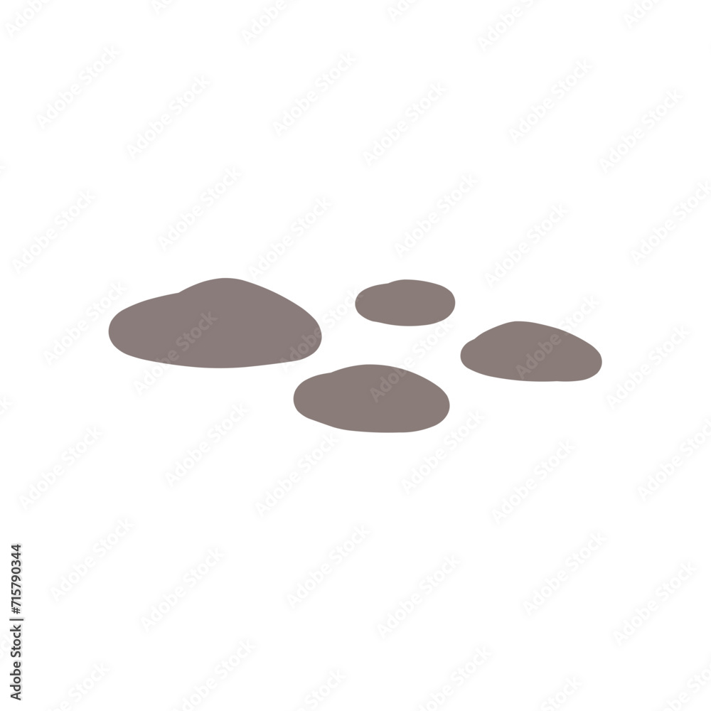 zen stones Small Rocks Illustration Vector Nature Abstract Minimal Element