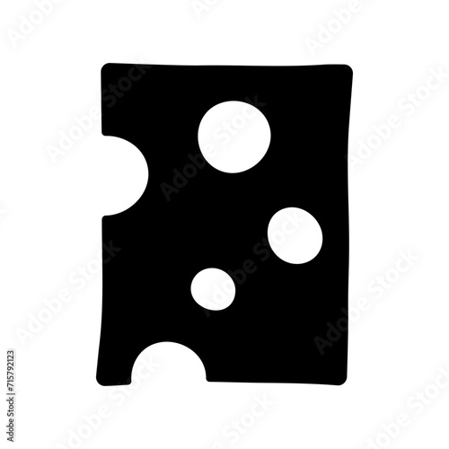 Sliced cheese icon. Pieces of cheese. Vector illustration.