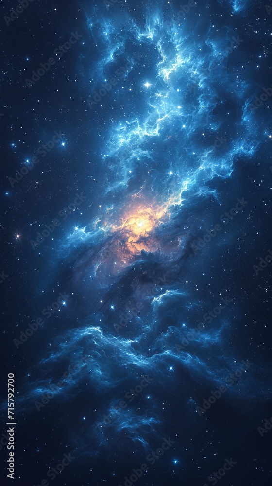 Obraz premium Illustration, abstract space background ,generative ai