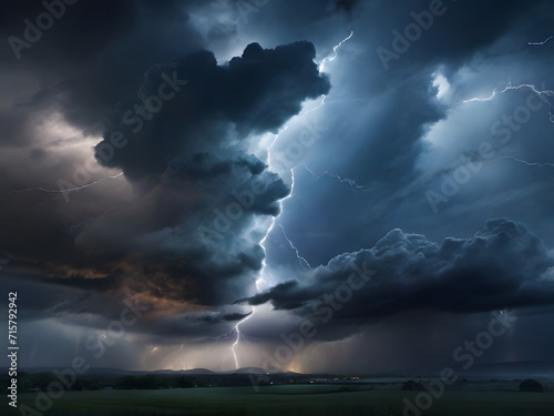 A Stormy Sky with electrifying