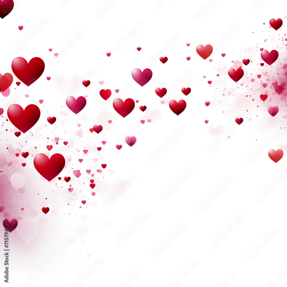 Copy space greeting card design concept with a seamless heart for valentine's day image