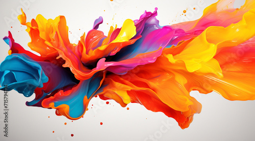HD abstract background of Colorful fluid smoke effect desktop wallpaper, fluid abstract background, Colorful abstract wallpaper