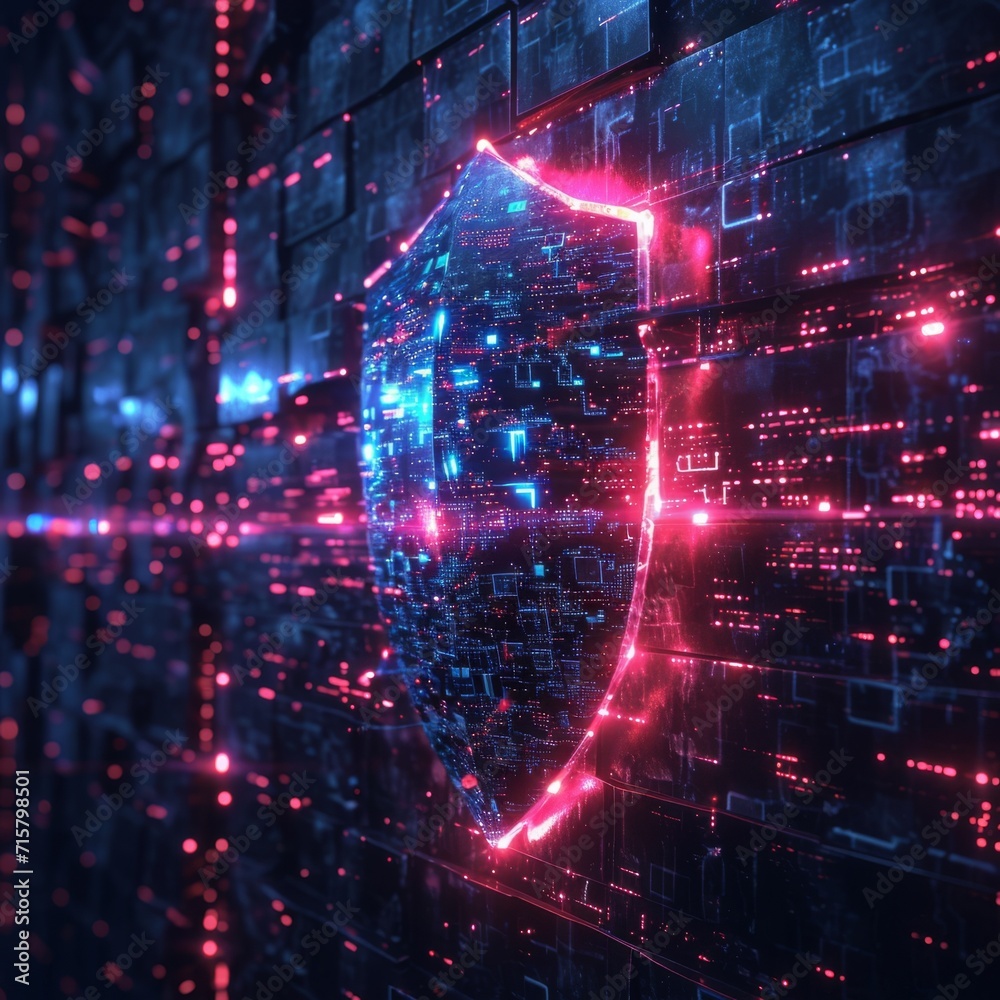 Fototapeta premium Dark and light about Defender Abstract background.