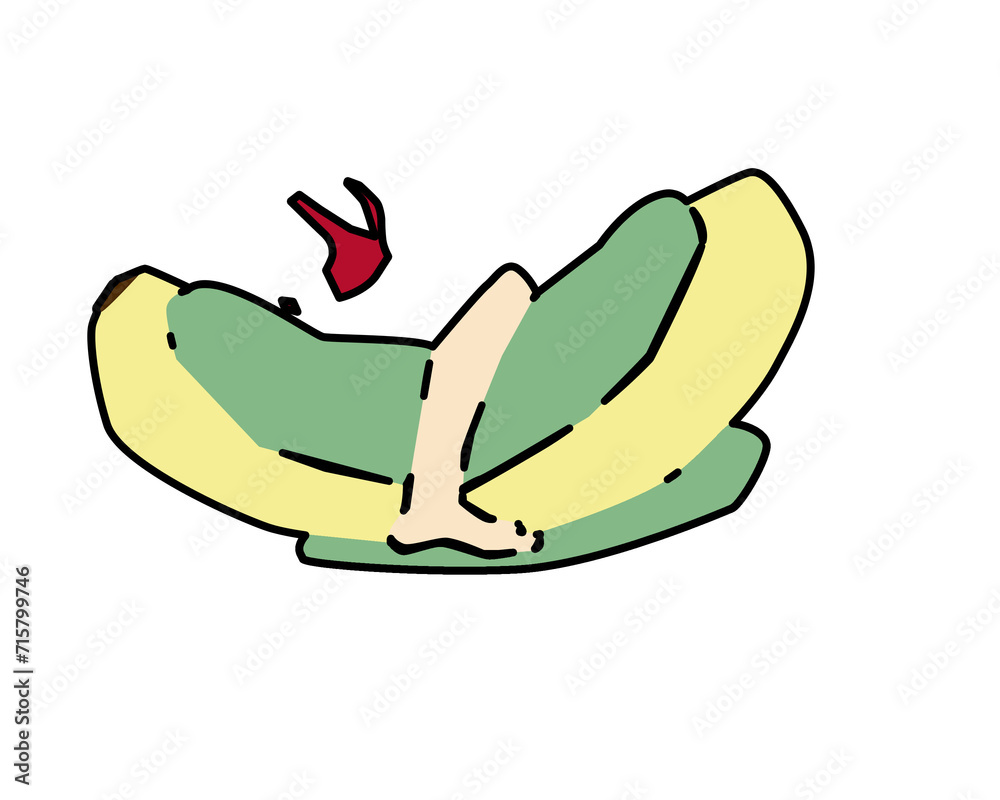 Abstract Banana Illustration Abstract Banana Illustration
