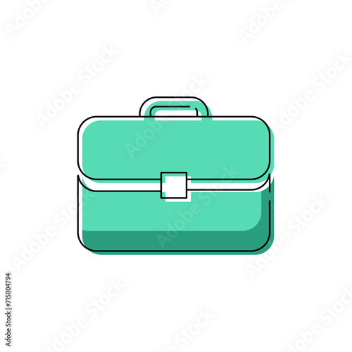 Briefcase vector icon. Bag, portfolio symbol