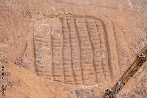 petroglifo, yacimiento rupestre de Aït Ouazik, finales del Neolítico, Marruecos, Africa