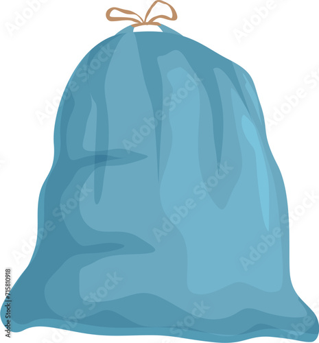 Item eco bag icon cartoon vector. Cleaning trash. Container recycle