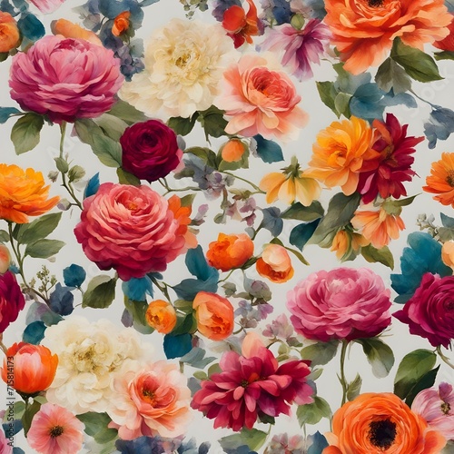 pattern with roses
