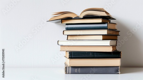 Stack of Books: A Reading Revolution Generative AI photo