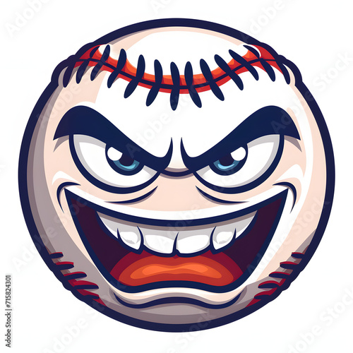 Minimalistic Logo Illustration of a Baseball Mascot