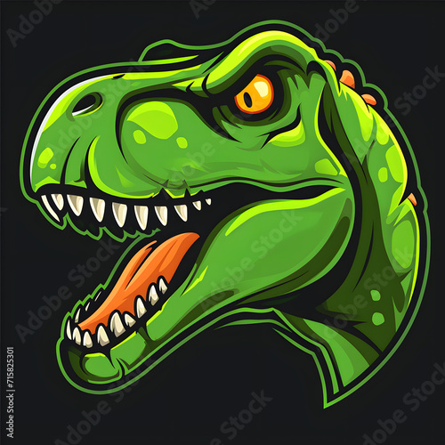 Logo Illustration of a Dinosaur