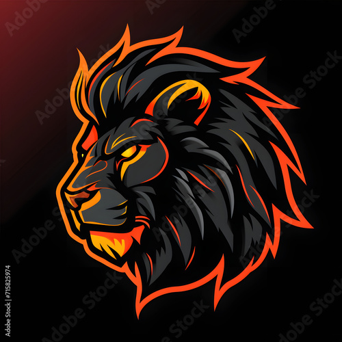 Lion Gaming Logo Concept Illustration 
