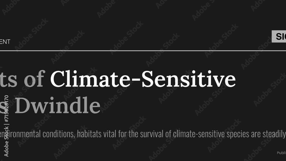 Term 'Climate-sensitive' highlighted on FAKE headlines news publications. Titles on black background. Can be used for editorial AND non editorial content as everything is 100% fake Term 'Climate-sensitive' highlighted on FAKE headlines news publications. Titles on black background. Can be used for editorial AND non editorial content as everything is 100% fake
